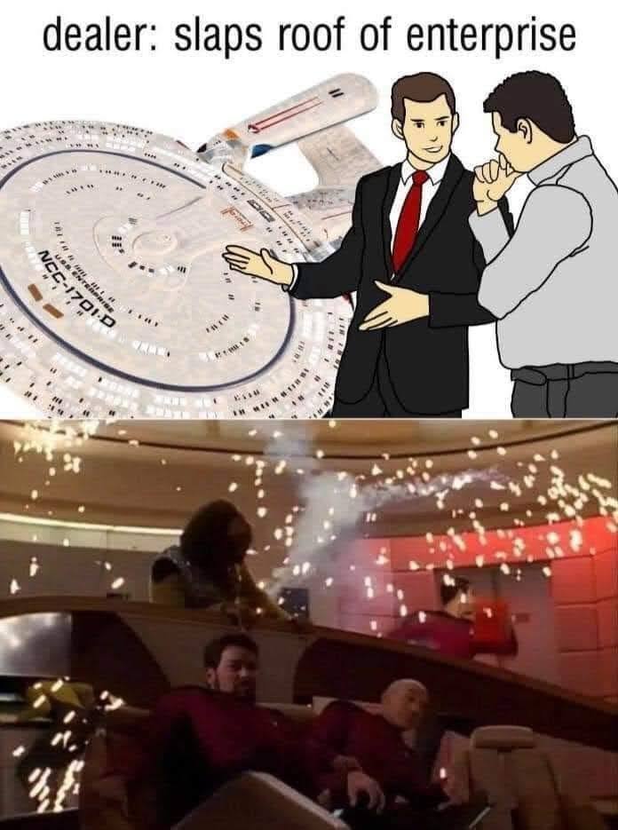The meme is a humorous image that combines two unrelated scenes. It depicts a character from the TV show "Star Trek: The Next Generation" (Jean-Luc Picard) in a dramatic pose, with a caption that reads "I find your lack of faith disturbing." However, the image also shows a still from the movie "Star Trek II: The Wrath of Khan" with the caption "I find your lack of faith disturbing" replaced with "I find your lack of... actually, I'm just going to kill you" and a screenshot of the character Admiral James T. Kirk being killed by Khan.